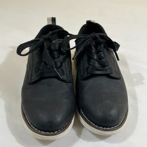 Cat & Jack Boys Black Lace Up Oxford Shoes Size 13 Dress Casual School Sneakers